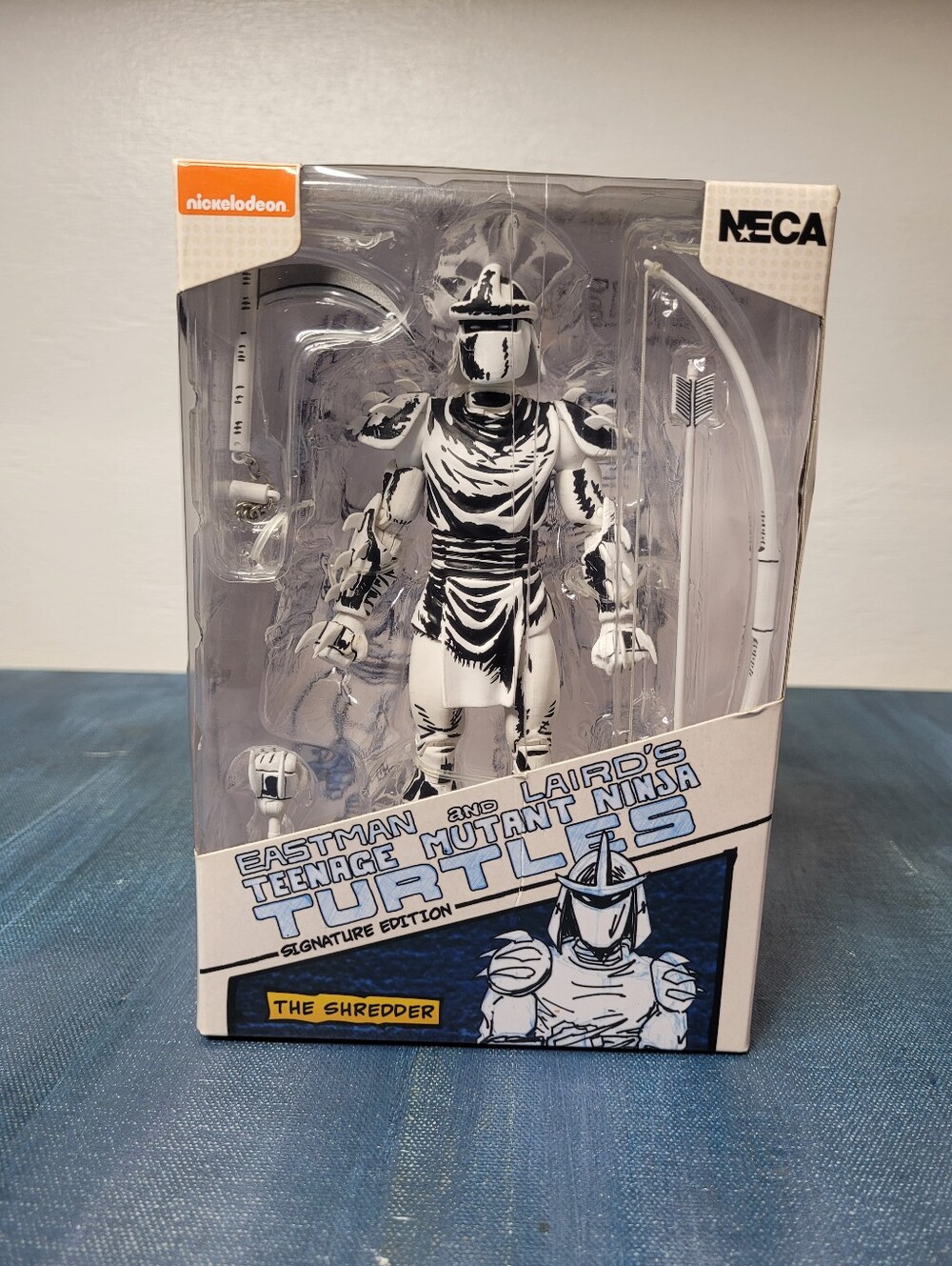 TMNT Black And White Shredder Action Figure Mirage Signature Edition